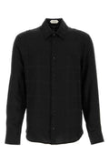 Black Textured Regular Shirt 1