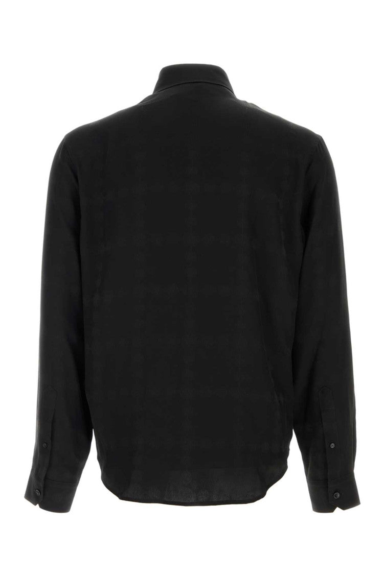 Black Textured Regular Shirt 2