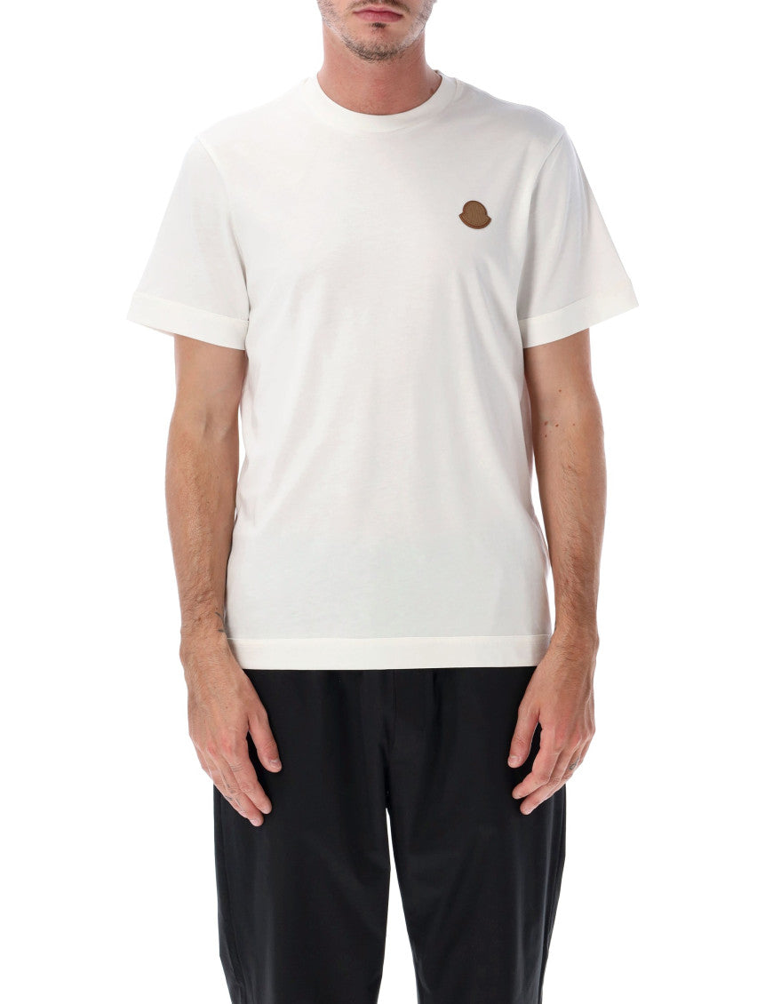 White Logo Crew Neck T-Shirt 1