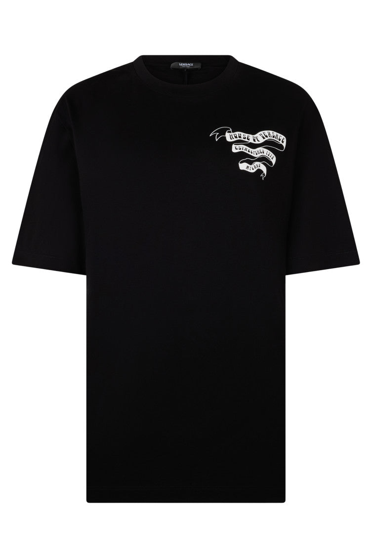 Black Regular Crew Neck T-Shirt 1