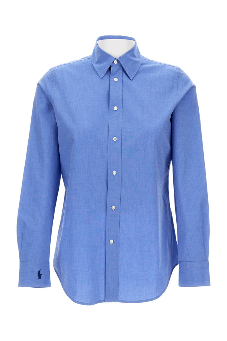Sky Blue Regular Solid Shirt 1