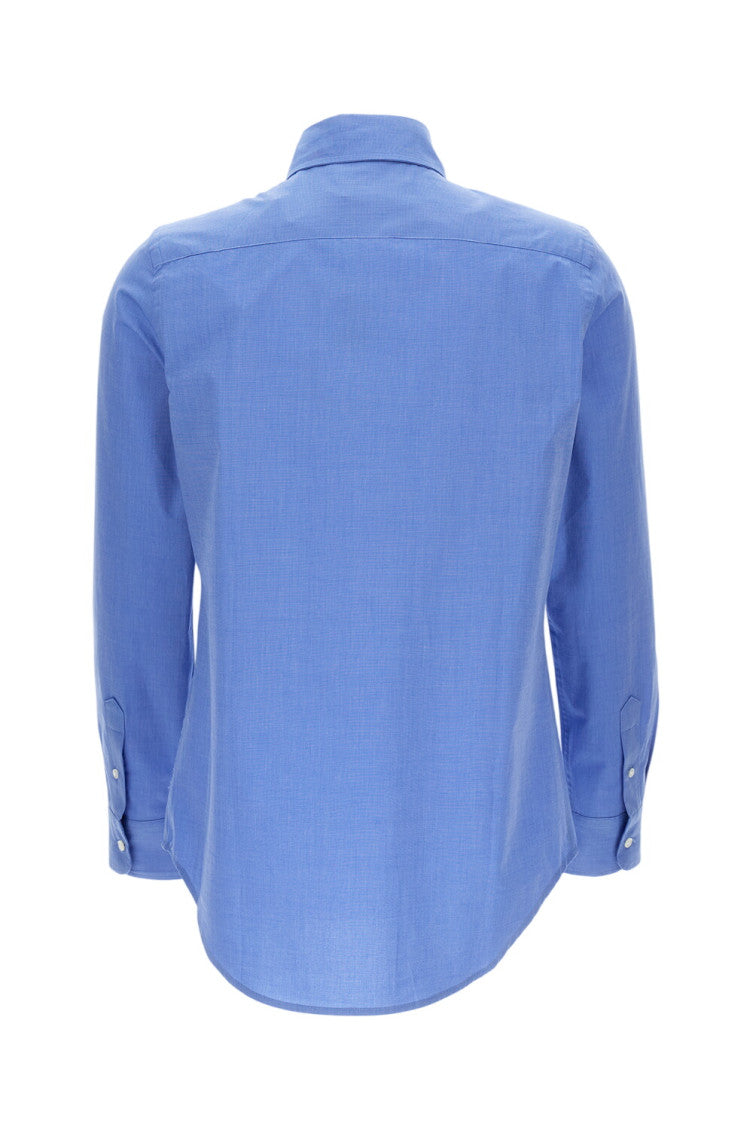 Sky Blue Regular Solid Shirt 2