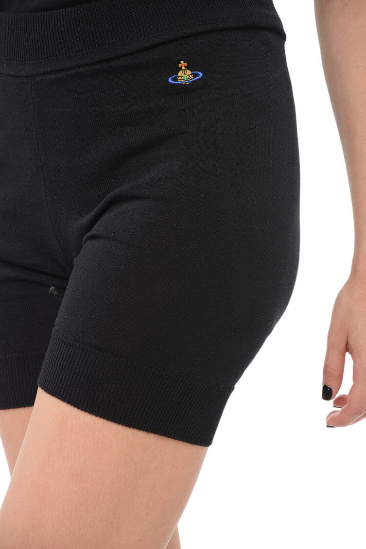 Black Embroidered Shorts 3