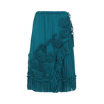 Blue Embellished Midi Skirt 1