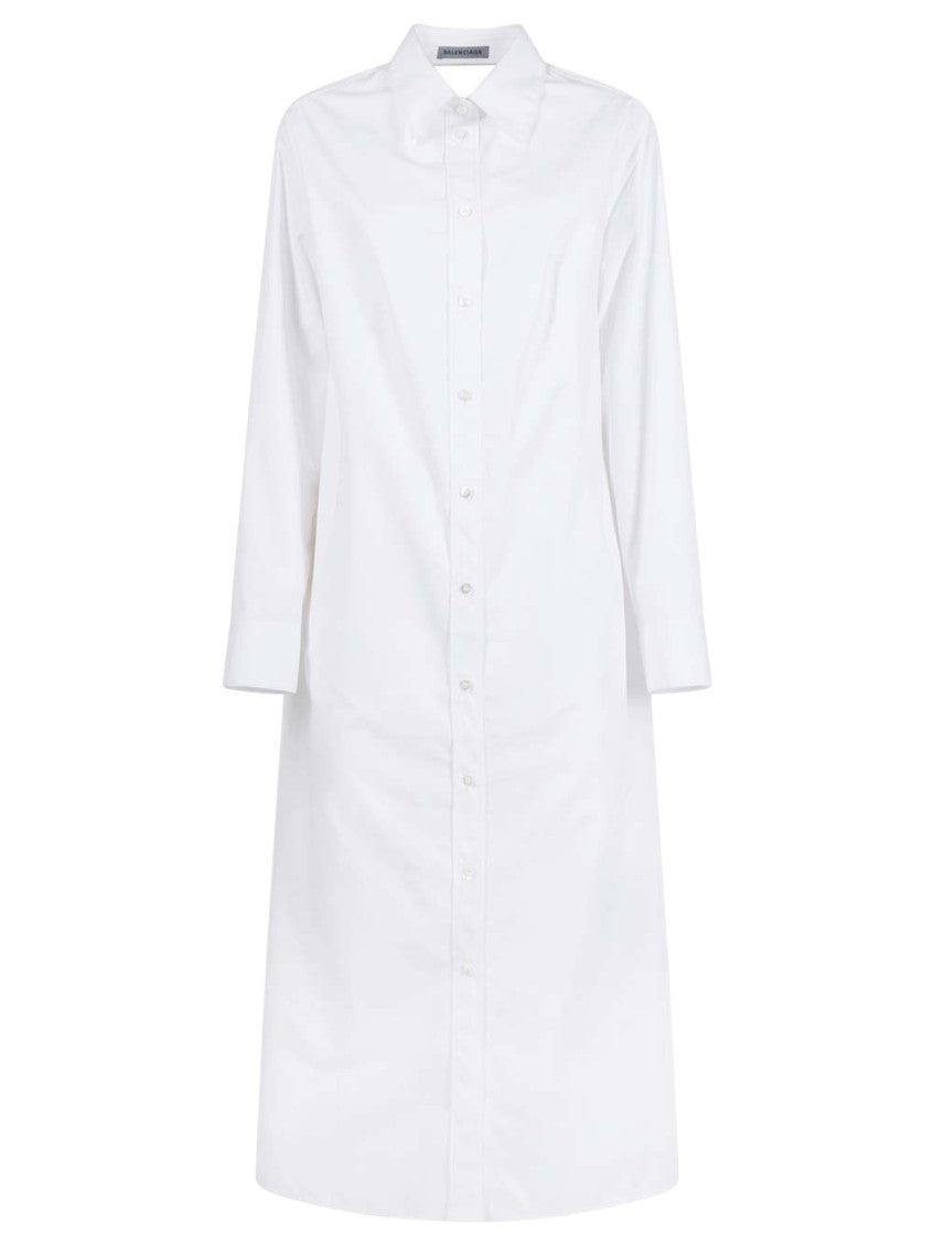 White Solid Maxi Dress 1