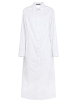 White Solid Maxi Dress 1