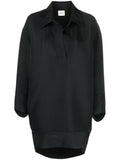 Black Solid Mini Dress 1