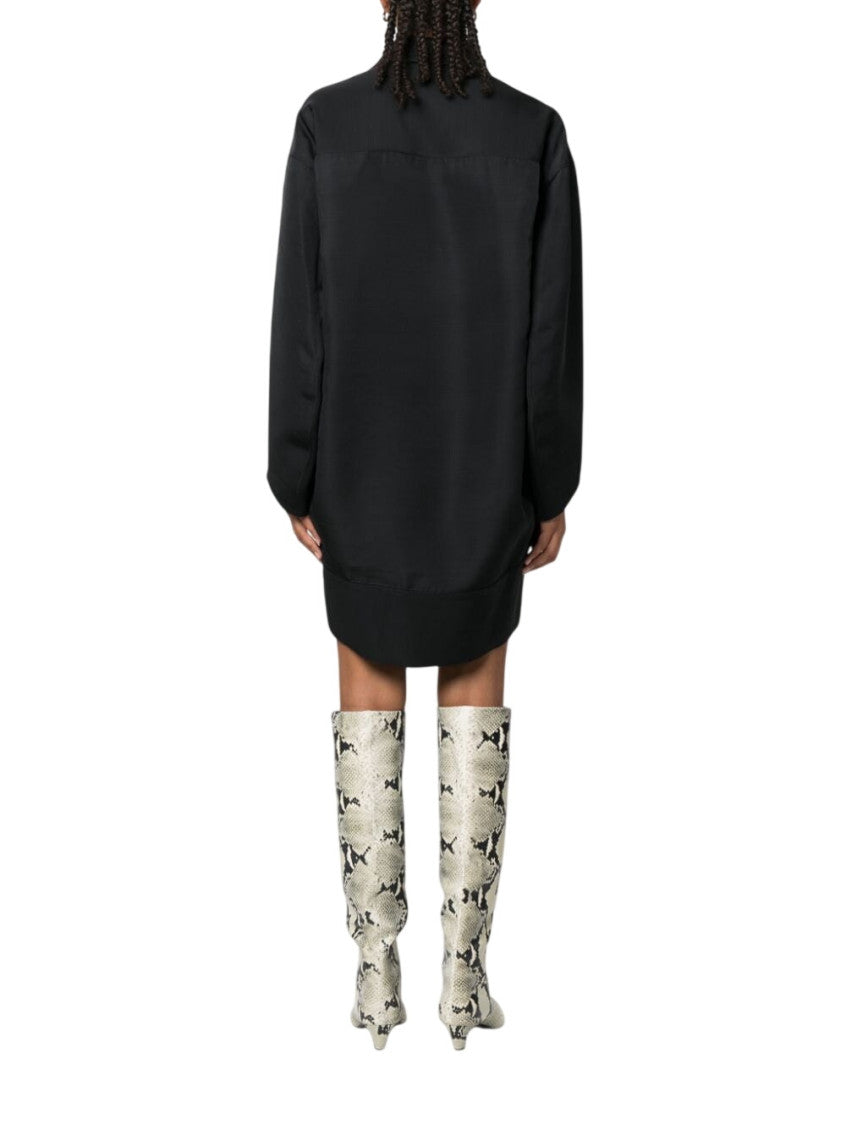 Black Solid Mini Dress 2