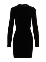 Black Solid Mini Dress 1