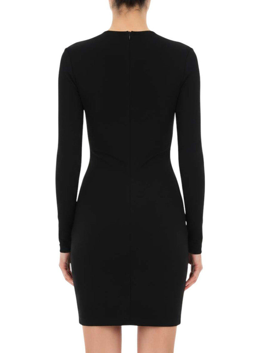 Black Solid Mini Dress 6