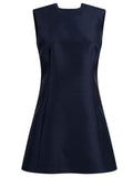 Navy Blue Solid Mini Dress 1