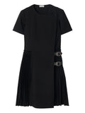 Black Short Wrap Dress 1