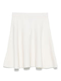 White Wool midi skirt 1