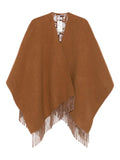 Brown Reversible Fendi Optical Poncho 1