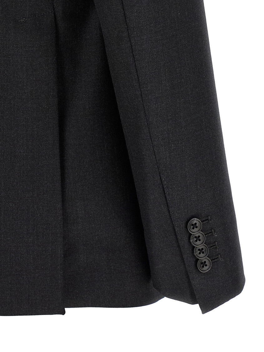 Dark Grey Single Breasted Suit 3