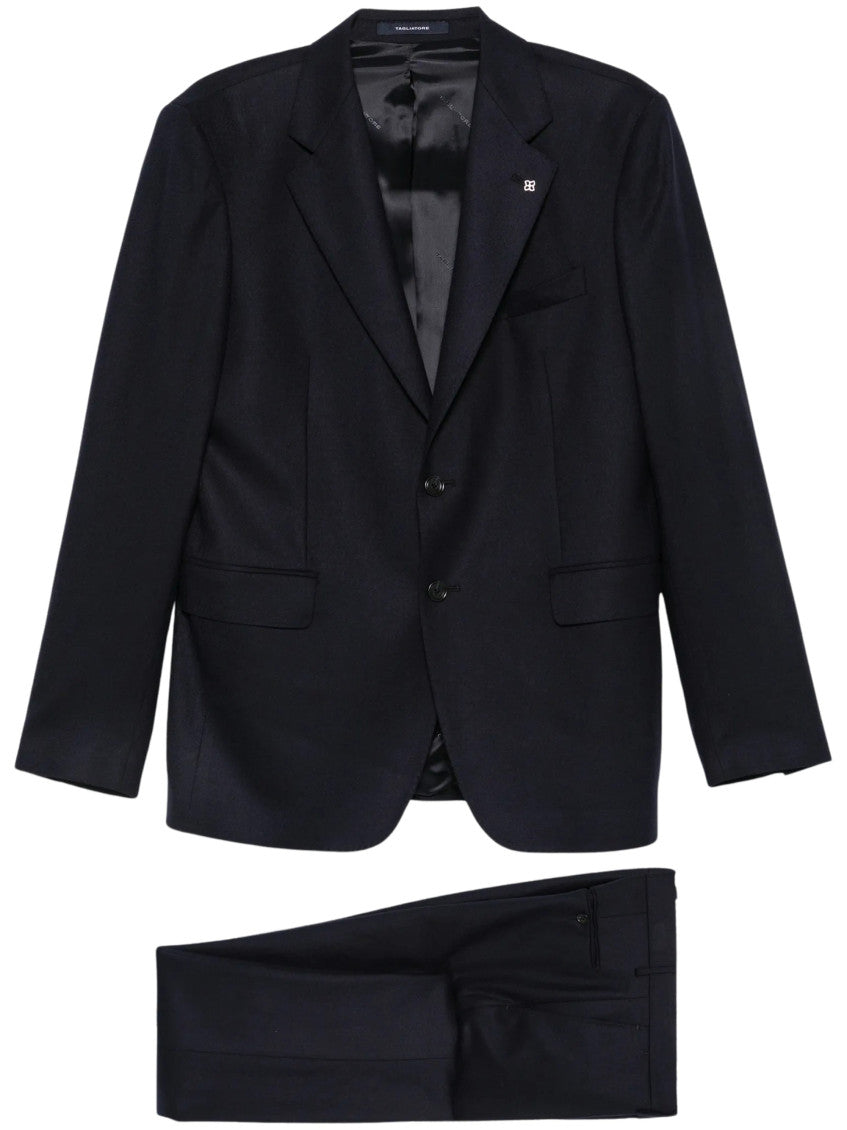 Navy Notched Lapel Suit 1