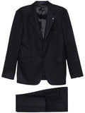 Navy Notched Lapel Suit 1