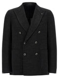 Dark Grey Textured Blazer 1