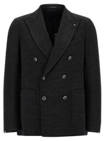 Dark Grey Textured Blazer 1
