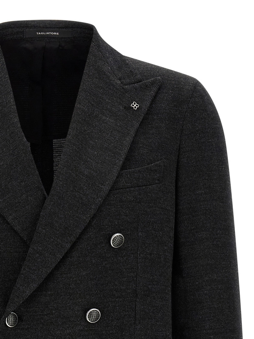 Dark Grey Textured Blazer 3