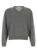 Grey V Neck Sweater 1