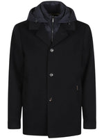 Navy Solid Hood Jacket 1