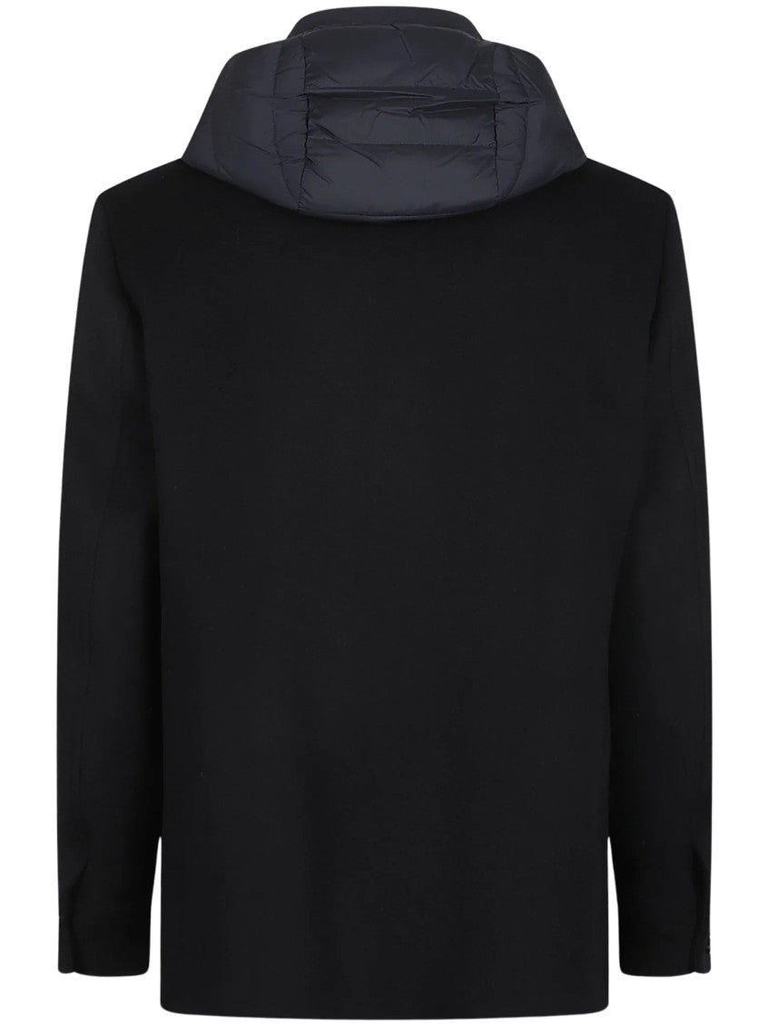 Navy Solid Hood Jacket 2