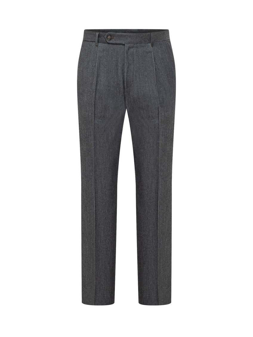 Dark Grey Tailored Trousers 1