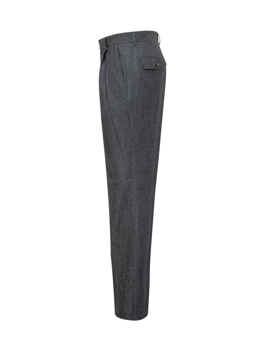 Dark Grey Tailored Trousers 3