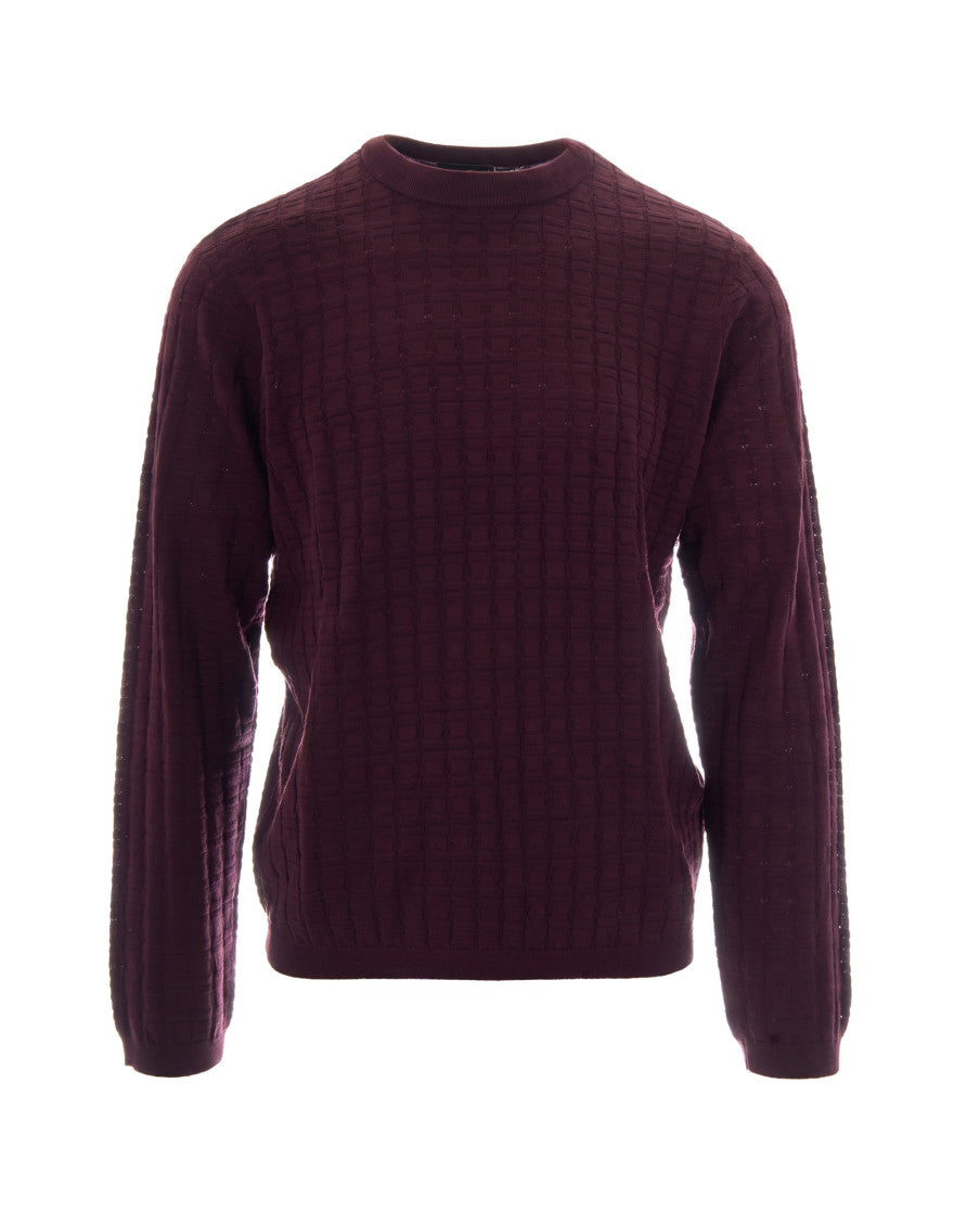 Maroon Crew Neck Sweater 1
