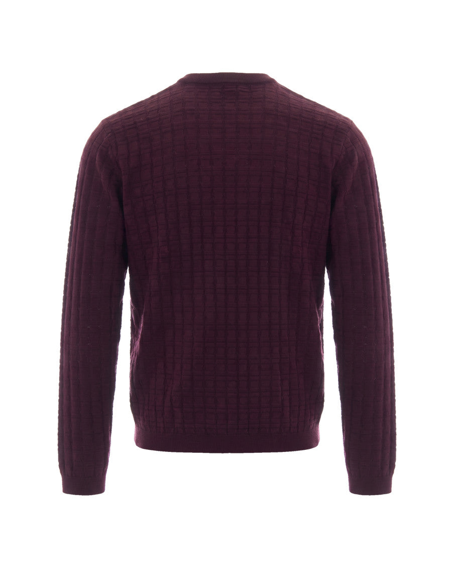 Maroon Crew Neck Sweater 2
