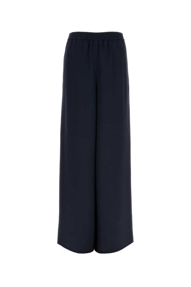 Dark Blue Relaxed Elasticated Pants 1