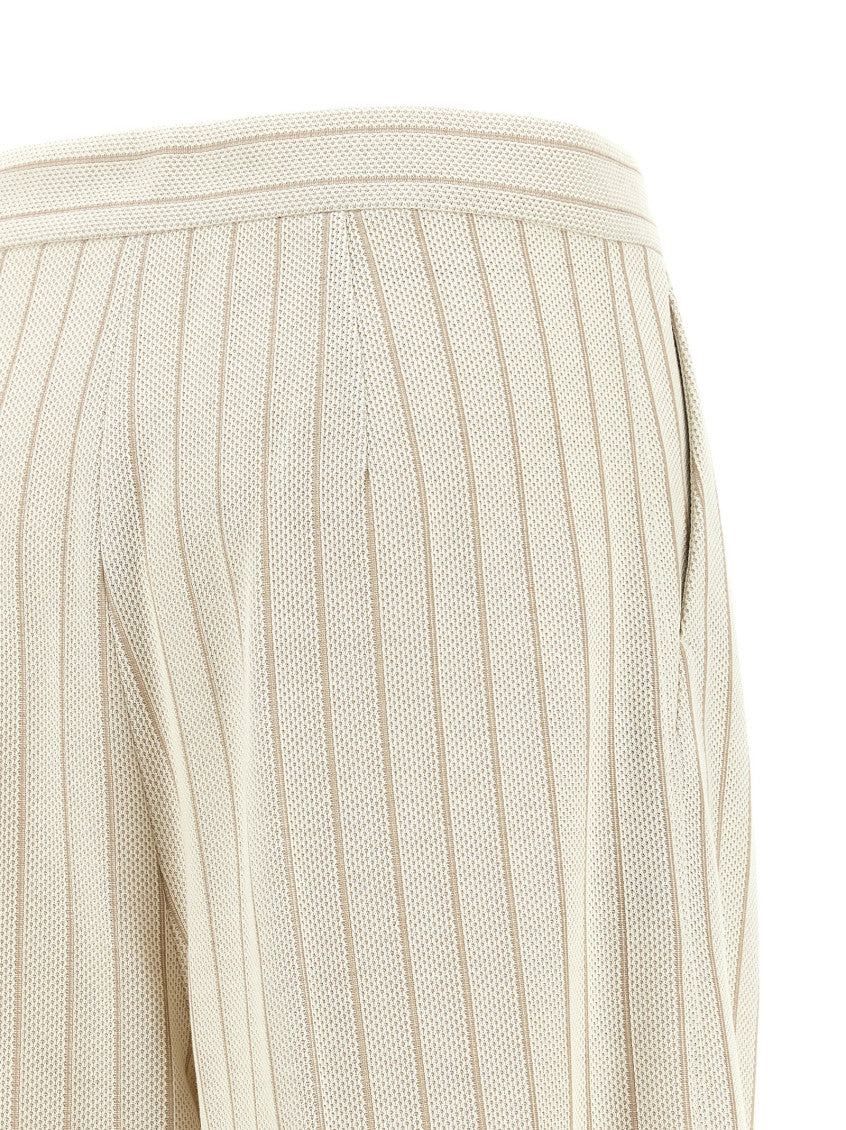 Off White Loose Pleated Pants 4