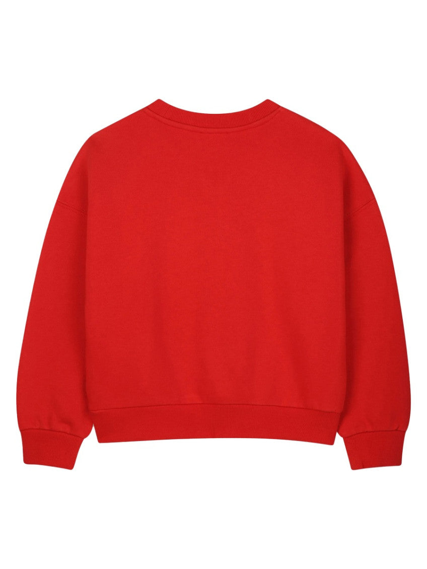 Girls Red Floral Logo Sweatshirt 2