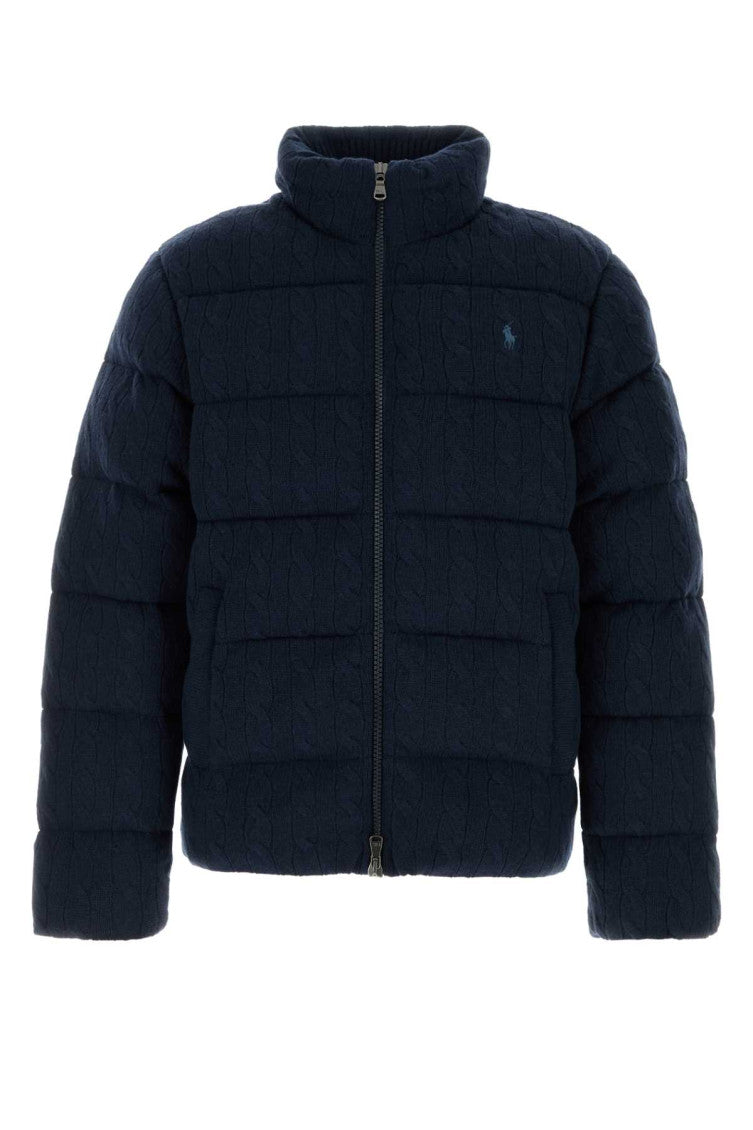 Navy Blue Quilted Jacket 1
