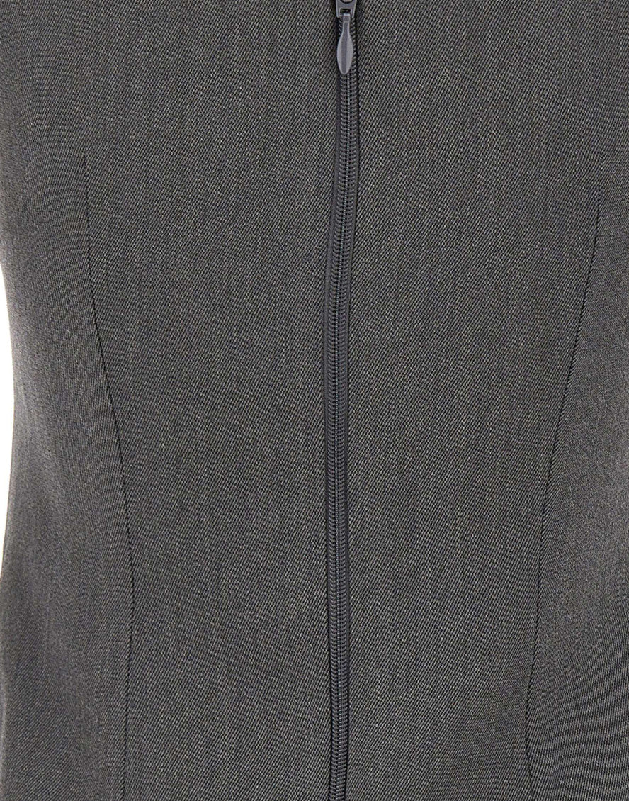 Dark Grey Textured Mini Dress 4