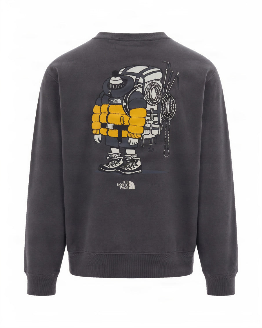Dark Grey Graphic Sweatshirt 2