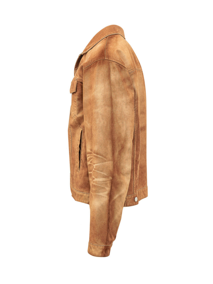 Beige Shirt Collar Jacket 3