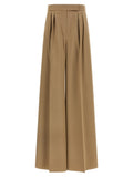 Brown Relaxed Pleated Pants 1