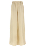 Beige Straight Elasticated Pants 1