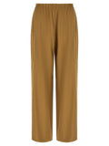 Beige Straight Elasticated Pants 1