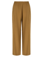 Beige Straight Elasticated Pants 1