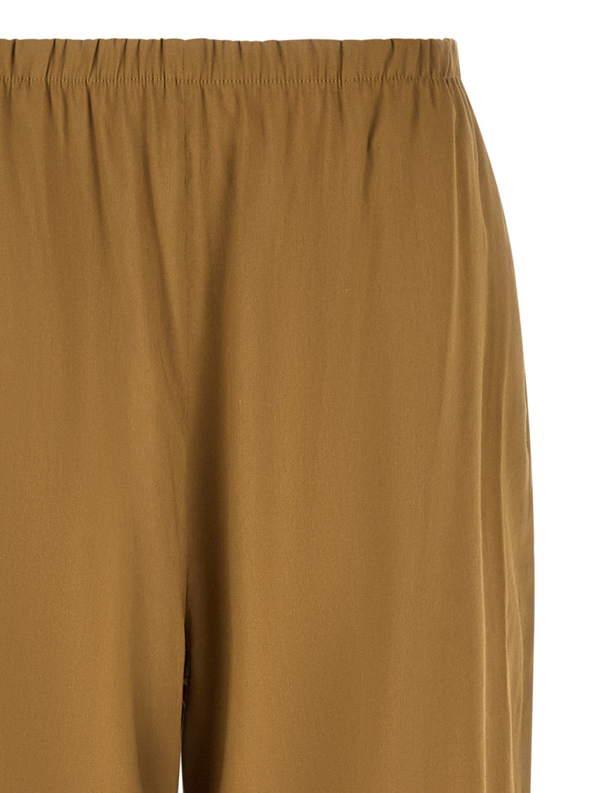 Beige Straight Elasticated Pants 3