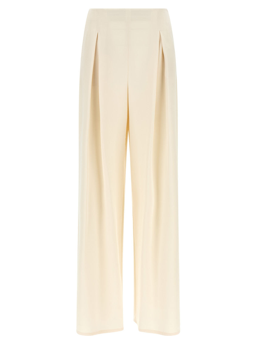 Off White Straight Pleated Pants 1