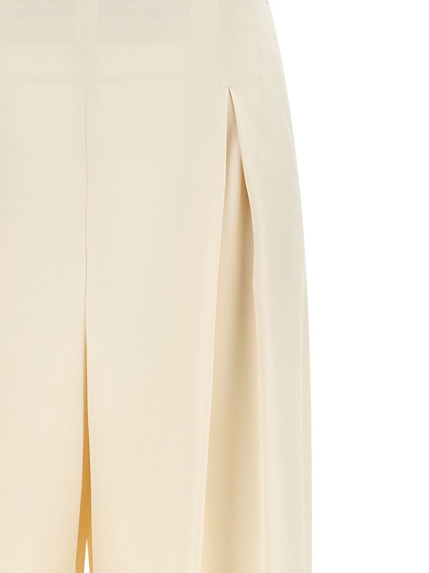 Off White Straight Pleated Pants 3