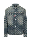 Blue Regular Logo Overshirt 1