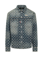 Blue Regular Logo Overshirt 1