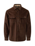 Brown Regular Corduroy Overshirt 1