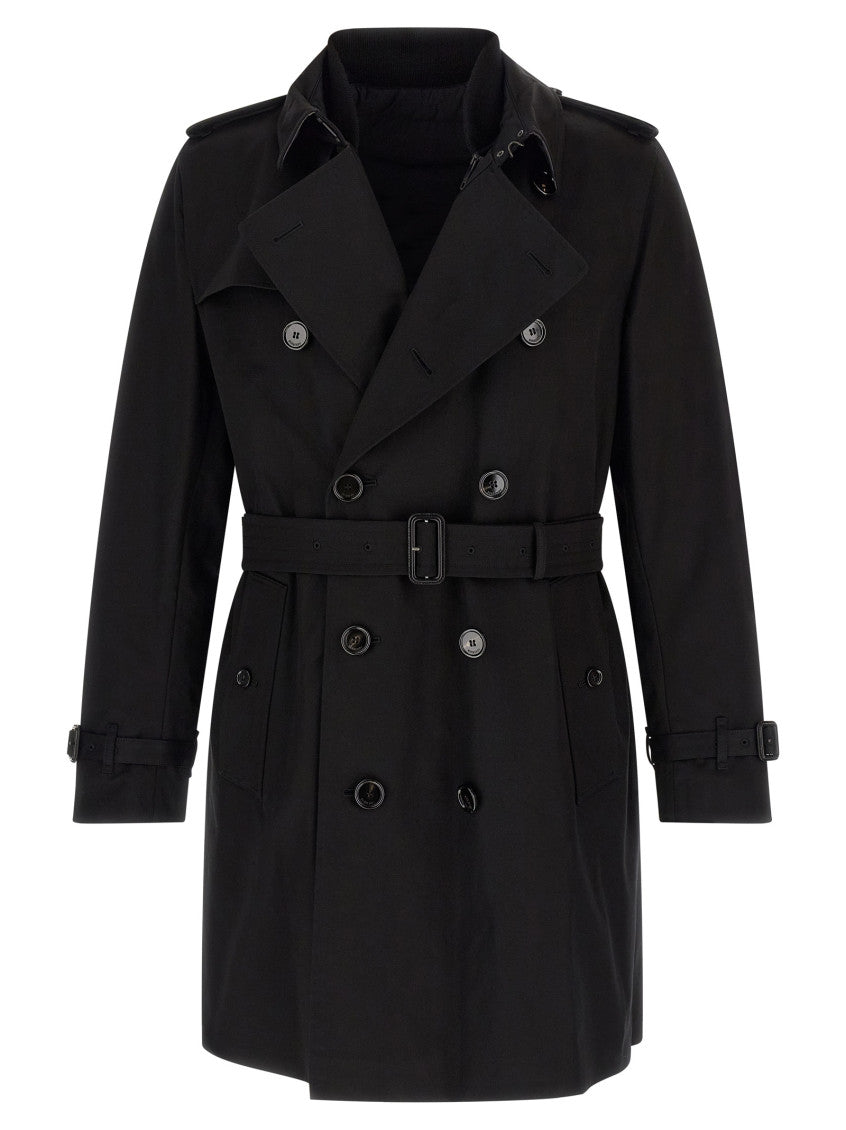 Black Regular Trench Coat 2