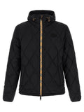 Black Quilted Hood Jacket 1